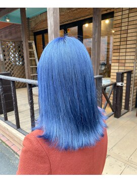 ヘアーサロン ミル(hair salon MiL) 【氏家】ネイビーブルー/ダブルカラー