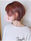 【morio 原宿】個性的ショートボブ　サーモンピンク　宮本
