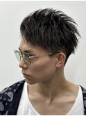 フェード×ツイストパーマ