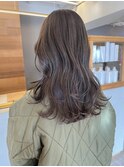 レイヤーカット/オリーブベージュ/透明感カラー/20代/30代/40代