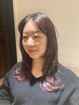 ヘアリゾート粋 ティガ 池袋店(tiga) デザインカラー/ピンク/インナーカラー