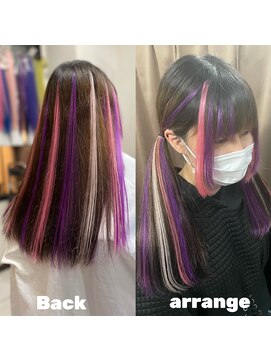 メルシー 大阪梅田店 メッシュだけで出来る派手髪☆