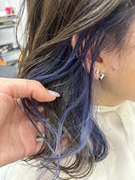 フィゼル 南堀江店(fizelle) ブルーインナーカラー