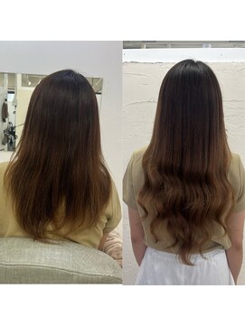 ハイエクステンション 京都駅前店(Hi-Extension) グラデーションブラウン@dresser____151