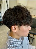 波巻きスパイラルパーマツイストパーマメンズマッシュパーマ