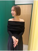 襟足ギリギリお首スッキリ！丸みのある大人ボブ大阪美容室淀屋橋