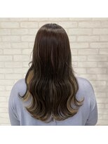 ビス ヘア アンド ビューティー 西新井店(Vis Hair＆Beauty)&nbsp;20代30代大人可愛いミルクティーベージュインナーカラー