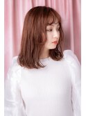 ■大人可愛い姫カットレイヤーウェーブミディアム33戸頭20代30代