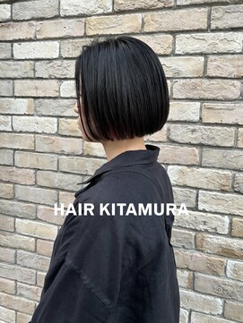 アナンダ(ananda) ダークブラウン×ミニボブ