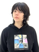 ジョニアンドロージ(Joni & Rougy)&nbsp;黒髪ウルフレイヤーパーマボブ