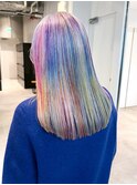 ロングおくれ毛韓国ヘア前髪カット美髪_ba552981