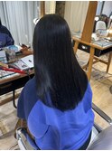 髪質改善カラー×ブルーブラック