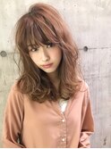 モテ髪　愛されミディ　ゆるふわ　重軽ウェーブ