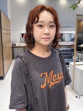 ジュリエッタ(giulietta) ボブパーマ　オレンジカラー