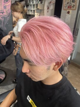 スパークスヘア(Sparks hair) ペールピンク×フェザースタイル＝ドフラミンゴ