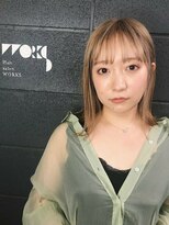 ワークス 下北沢(WORKS) 小顔シースルーバング外人風ハイライトカラー【下北沢】