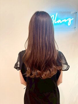 グランツ(GLANZ) 透け感ブラウン×ゆるふわロング