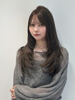 テクネ 天神大名(techne)&nbsp;天神大名今泉くびれレイヤーウルフ顔まわりカット韓国風巻き髪