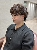 無造作ニュアンスパーマ　ショート