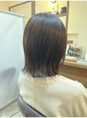 柔らかハーブマジックカラー×ナチュラル外ハネボブ