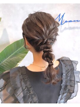 モアナ バイ ヘッドライト 長野駅前店(Moana by HEADLIGHT) #ヘアセット#ヘアアレンジ#ベージュ#暖色カラー