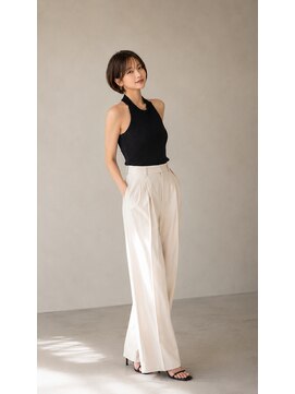 アグ ヘアー ネスト 茨木店(Agu hair nest) 大人可愛い20代30代40代丸み小顔ショートボブマッシュ