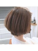 Coast.ばっさり×ショートグラデーションボブ×縮毛矯正×tokio