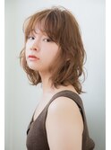 【aRietta】20代30代 無造作×透け感 大人のハイトーンベージュ