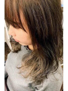 リコモ(Likkle More) ベージュ×インナー担当中嶋【十条美容室ＬｉｋｋｌｅＭｏｒｅ】