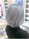 Lee梅田★ミニマムボブ×シルバーアッシュ