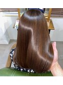 髪質改善艶髪Aラインストレート
