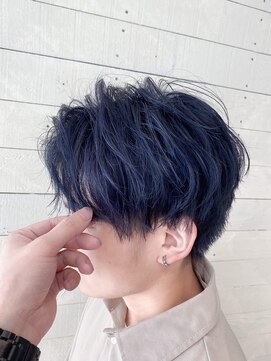 ルノン フィージュ(LUNON fieju) 【LUNON fieju】メンズカット×ブルーブラック