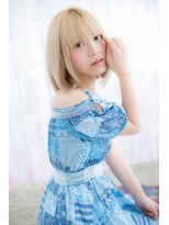 ミック 日暮里店(miq)&nbsp;韓国風大人ガーリー★ホワイトミルクティーハイトーンカラーc1