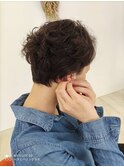 20代30代40代大人かわいい耳掛けハンサム束感ショート☆