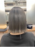 グレージュ ベージュ シルバー アッシュ ボブ 三ノ宮 元町