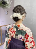 成人式 卒業式 袴ヘアアレンジ
