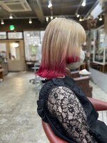 コニ(Coni) 【和田寧々】ブロンドカラー/裾カラー/ワインレッド