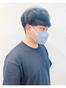 モリオフロムロンドン 松戸店(Morio from London) 【松戸　石山】刈り上げマッシュショートブルーブラック