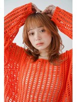 トクテ 吉祥寺(tokute)&nbsp;くびレイヤーエモージュ前髪モテベージュレイヤーミディ/吉祥寺