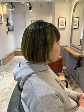 ヘアーワークス ヘルム 渋谷店(HAIR WORKS HELM) 【 HELM】ネオンイエロー☆