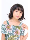 キッズスタイル　小学生　外ハネスタイル