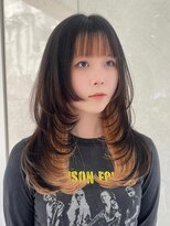 レーヴバイフィガロ(REVE by FIGARO)&nbsp;ハイライトカラーミルクティーベージュケアブリーチダブルカラー