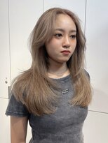 ロンドアンメゾン 原宿(Lond un Maison.)&nbsp;レイヤーカット ハイトーン ミルクティーベージュ