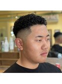 店長【椛島】ショートアフロ×スキンフェード