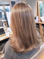レイ 津田沼(Lei) ボブ/前髪/こなれミディ/オリーブベージュ/ウェーブパーマ/韓国