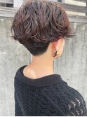 ハンサムショート＋ウェーブパーマstyle*