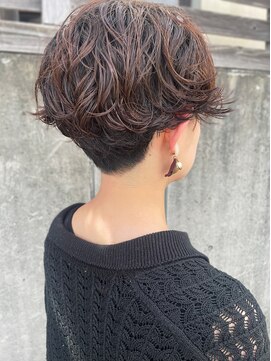 テントヘアー(tent hair) ハンサムショート＋ウェーブパーマstyle*