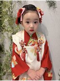 日本髪で七五三