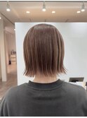 【ぱつっと】切りっぱなしボブ