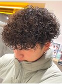心斎橋プードルパーマスパイラルパーマフェードツイスパメンズ◎